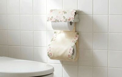 ペーパーホルダー コード刺繍 約16×36cm [桜綺]