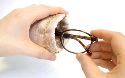 小花柄 バネ口 眼鏡ケース 約17.5×8.5cm [Fleur Rose]