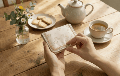 小花柄 ミニティッシュケース 約9×12cm [Fleur Rose]