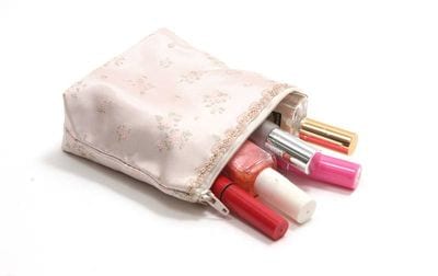 小花柄 ミニポーチ 約14×11×4cm [Fleur Rose]