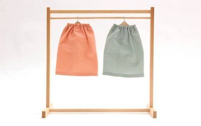 【着せ替え用】ドット柄スカート 丈 約20cm