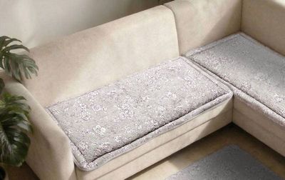 ロングシートクッション コットンキルト 約60×130cm [Jardin d’Argent]