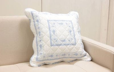 接触冷感キルト クッションカバー 約45×45cm [Toile Frais]