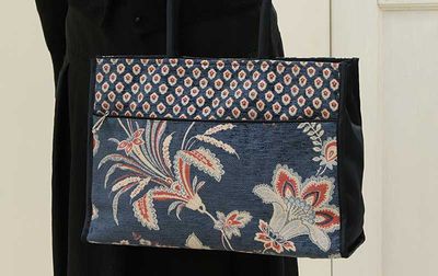横型Ａ４バッグ シェニール織 約26×36×9cm [FIOR NOTT]