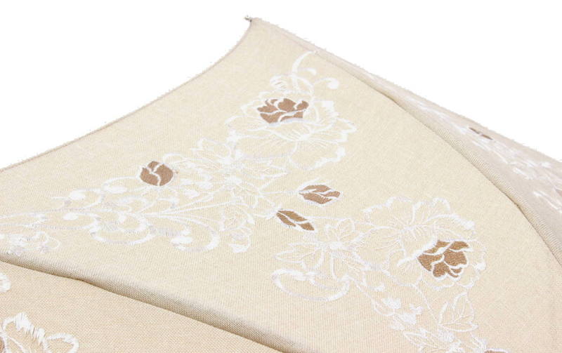 ローズ刺繍 パラソル 約69×78cm [Rose Metopes]