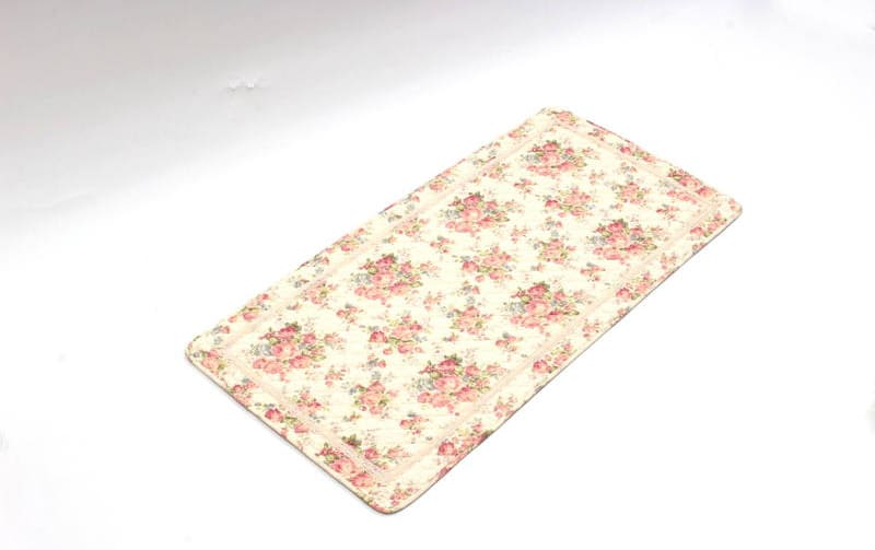 コットンキルト ロングマット 約60×120cm [Rose Mellow]