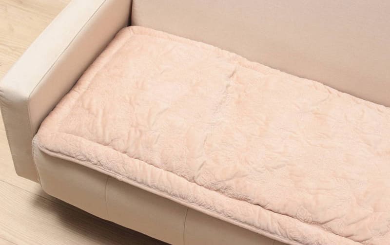 ロングシートクッション マイクロファイバーキルト 約50×120cm [Chaleur Quilt]