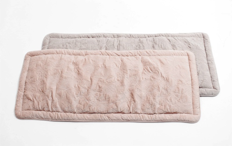 ロングシートクッション マイクロファイバーキルト 約50×120cm [Chaleur Quilt]