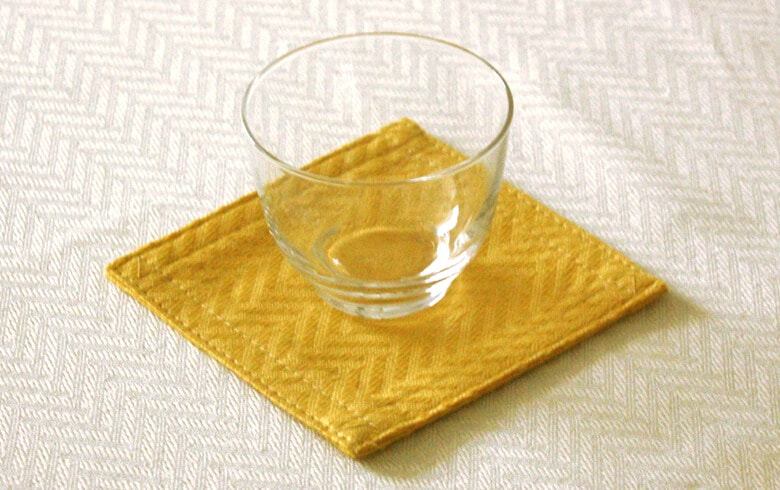 Simple & Modern 撥水ジャカード織 コースター 約12×12cm｜インテリア