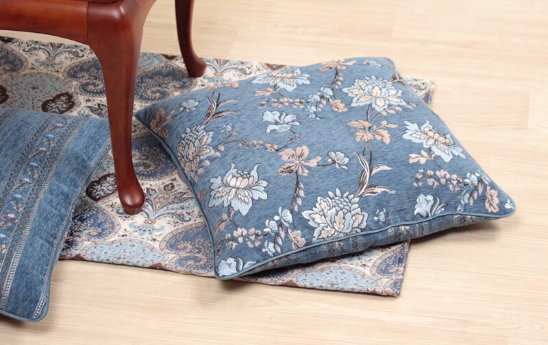 corundum シェニール織 座布団カバー 約55×59cm｜インテリアレース