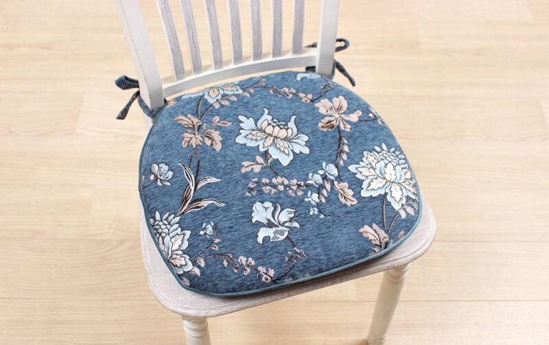 corundum シェニール織 紐付シートクッション 約43×45cm｜インテリア