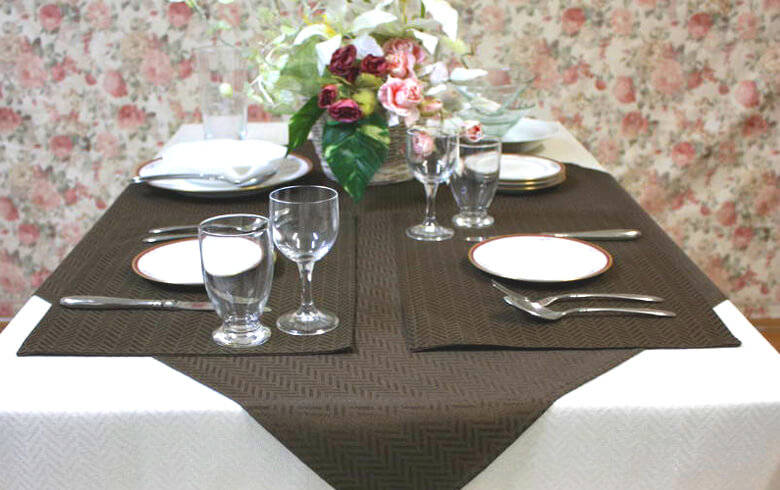 【WEB限定】撥水ジャカード織 テーブルクロス 約90×90cm [Simple & Modern]