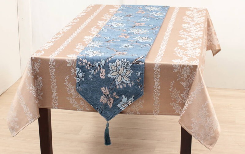シェニール織 テーブルランナー 約30×180cm [corundum]