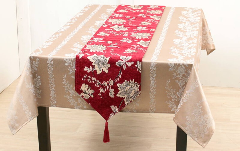 シェニール織 テーブルランナー 約30×180cm [corundum]