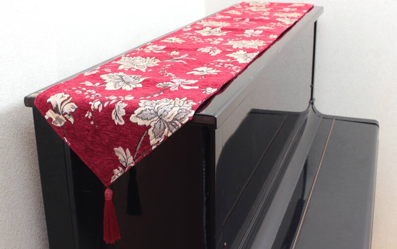 シェニール織 テーブルランナー 約30×180cm [corundum]
