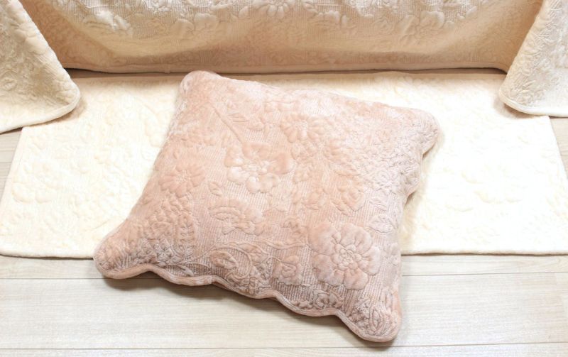 マイクロファイバー 座布団カバー 約55×59cm [sculpture]