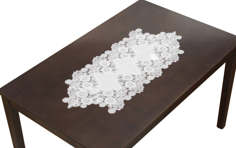 floreale ギュピールレース テーブルセンター 約38×86cm｜インテリア