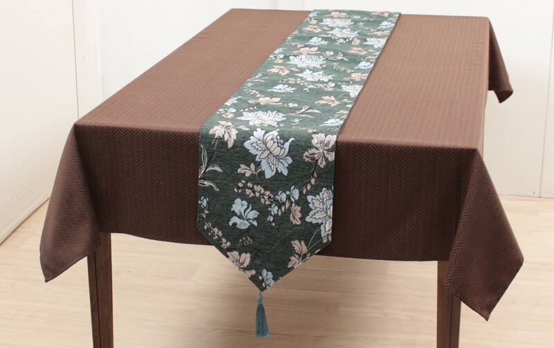 corundum シェニール織 テーブルランナー 約30×230cm｜インテリア