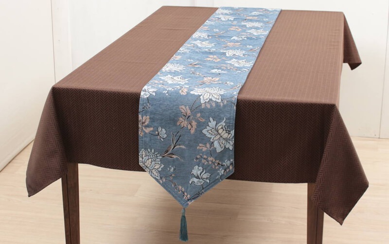 corundum シェニール織 テーブルランナー 約30×230cm｜インテリア
