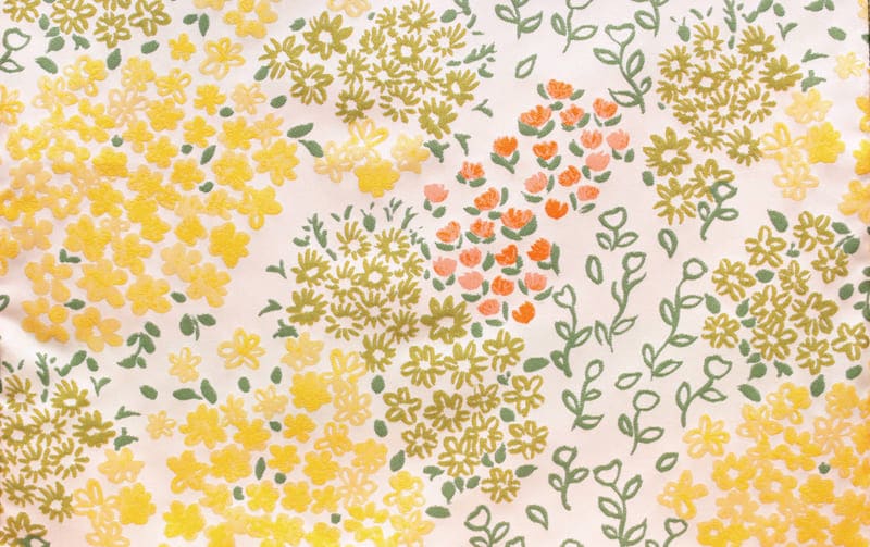 ジャカード織 花柄 クッションカバー 約45×45cm [au soleil]