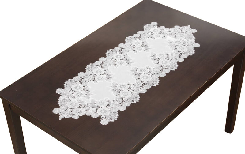floreale ギュピールレース テーブルセンター 約38×103cm｜インテリア