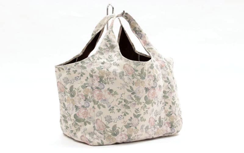 花柄プリント ショッピングバッグ 約27×35×22cm [Belle Heure]