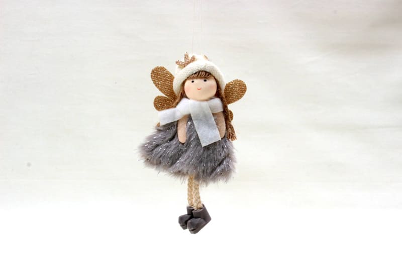 Xmas オーナメント 天使 約15×9×4cm
