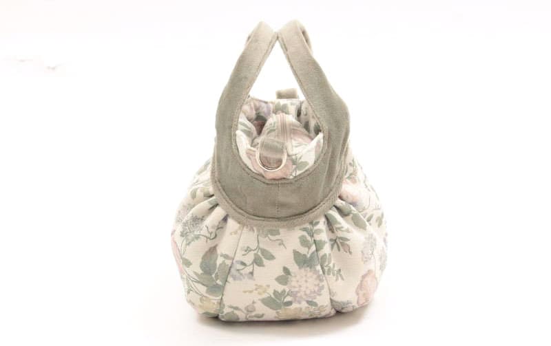 花柄プリント ミニボニートートバッグ 約16×28×9cm [Belle Heure]