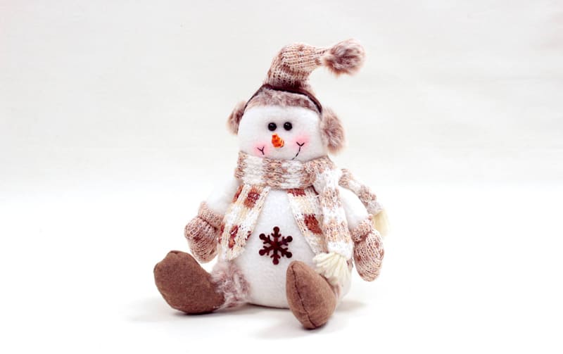 Xmas ドール おすわりサンタ・スノーマン・トナカイ  約29×15cm