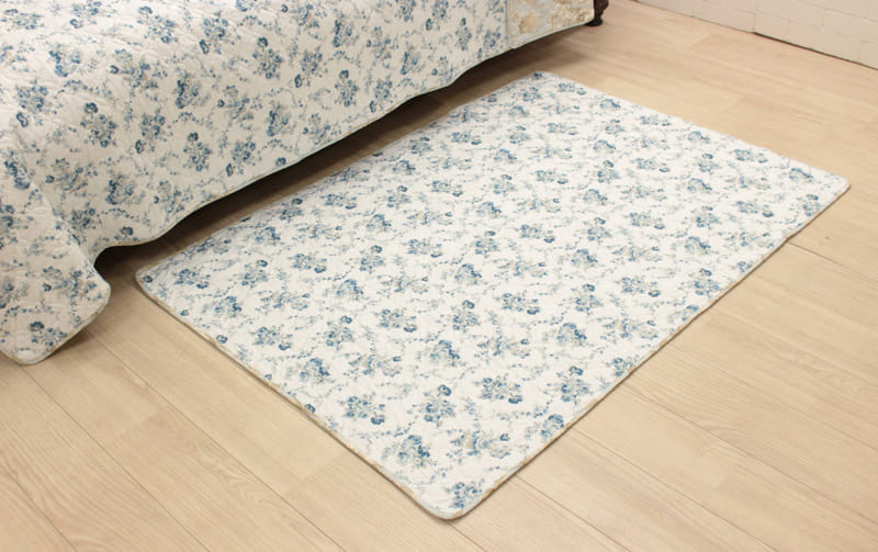 接触冷感素材キルト ちょっとマット 約100×140cm [Floral Fresh]