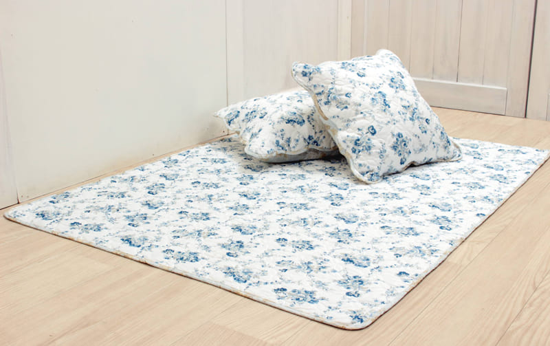 接触冷感素材キルト ちょっとマット 約100×140cm [Floral Fresh]
