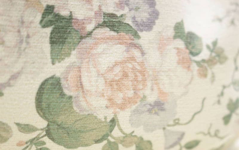 花柄プリント 横型バッグ 約35×18×13cm [Belle Heure]