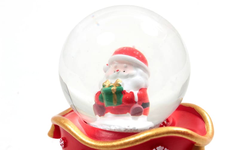 Xmas 雑貨 光るミニスノードーム 約6.5×7.5×4.5cm｜インテリアレース