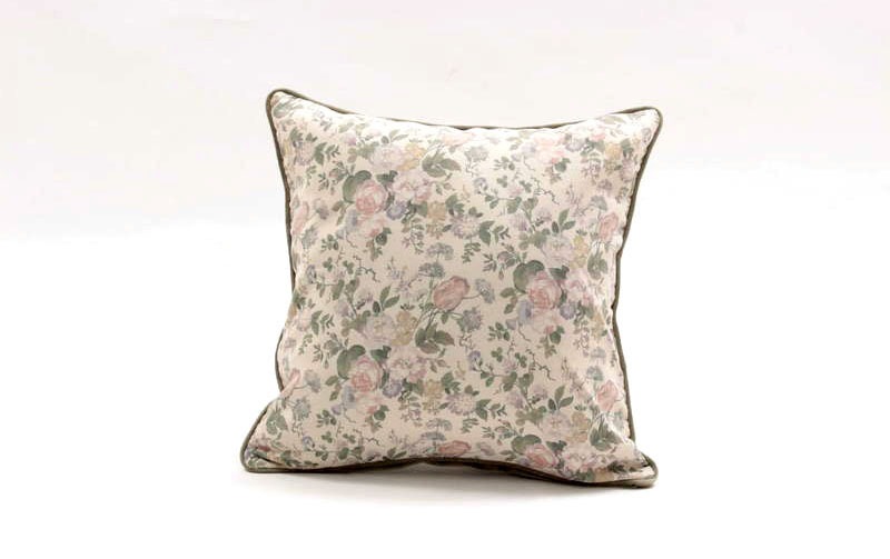 花柄プリント クッションカバー 約45×45cm [Belle Heure]