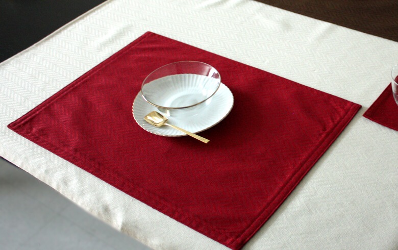 Simple & Modern 撥水ジャカード織 ランチョンマット 約32×45cm