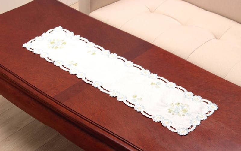 コード刺繍 テーブルセンター 約20×80cm [Epanouir]