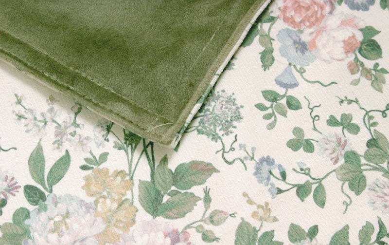 花柄プリント ティーマット 約20×30cm [Belle Heure]