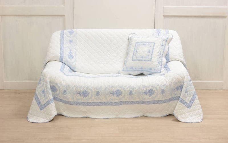 接触冷感キルト マルチカバー 約200×205cm [Toile Frais]｜インテリア