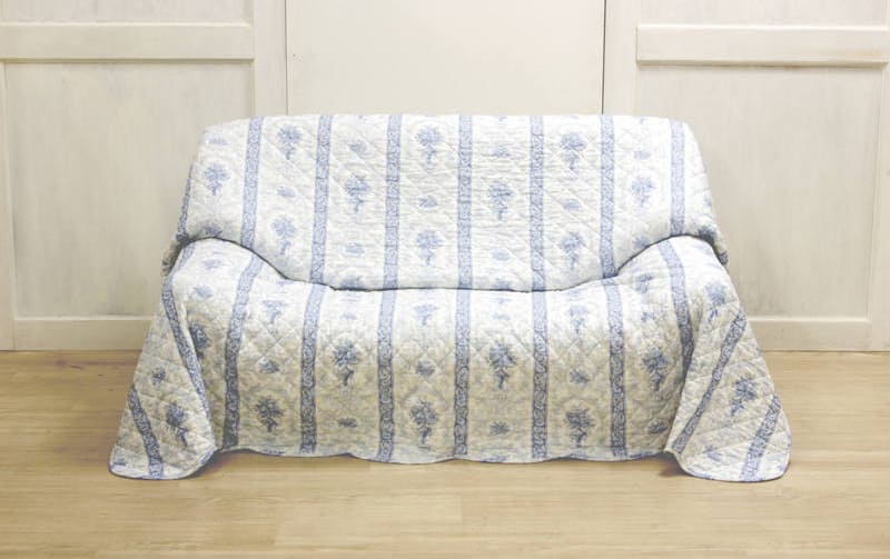 接触冷感キルト マルチカバー 約200×205cm [Toile Frais]｜インテリア
