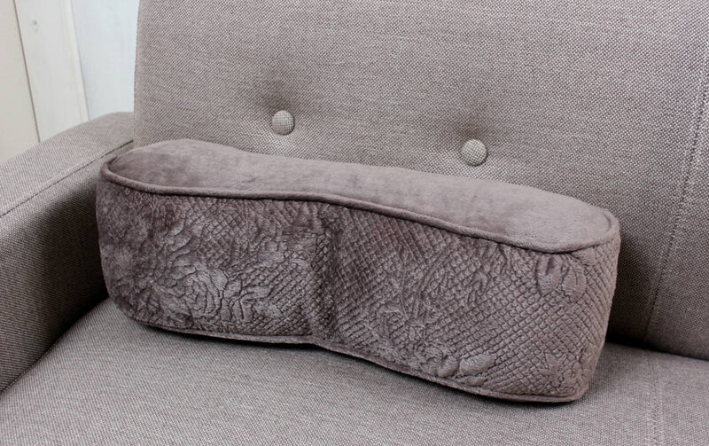 マイクロファイバー  腰当クッション 約12×43×12cm [Lisser]