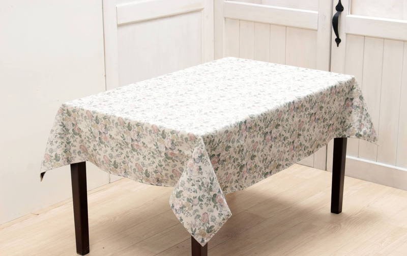 花柄プリント テーブルクロス 約130×170cm [Belle Heure]