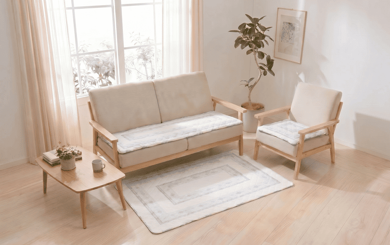 接触冷感キルト ロングシートクッション 約50×120cm [Toile Frais]