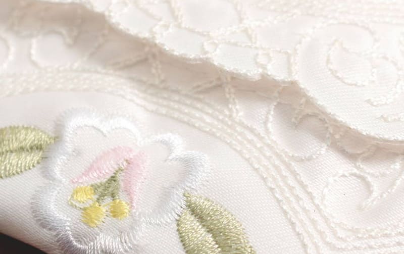 コード刺繍 ミニティッシュケース 約9×12cm [Epanouir]