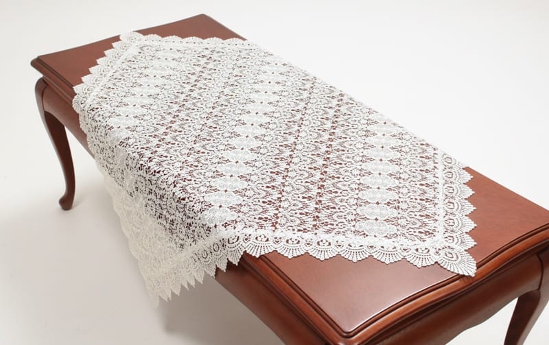 テーブルクロス 総ギュピールレース 約90×90cm [Lacielle]｜インテリア