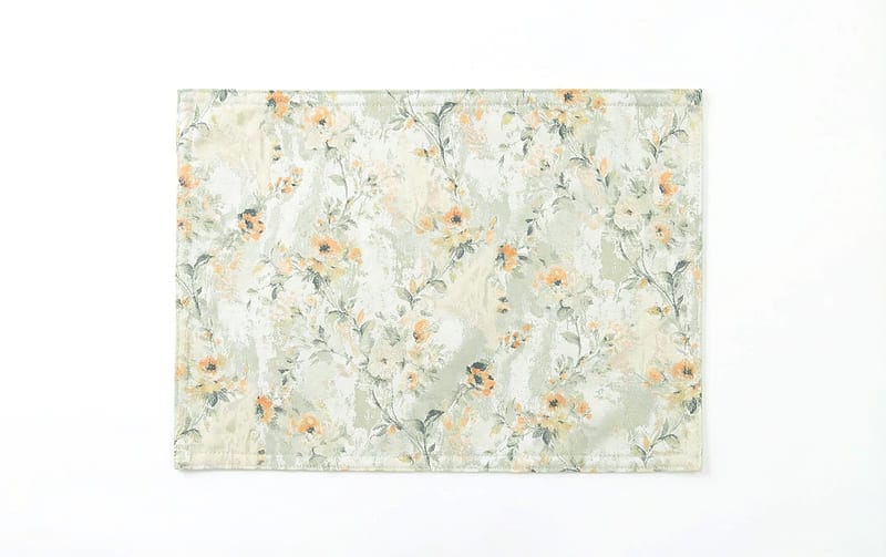 ランチョンマット 撥水ジャカード 約32×45cm [Serene Bloom