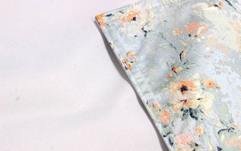 ランチョンマット 撥水ジャカード 約32×45cm [Serene Bloom