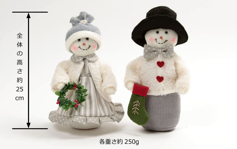 Xmas ドール スノーマンＭ 高さ 約25cm