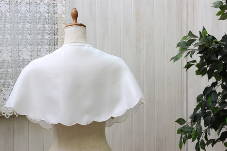 刺繍＆カットワーク ケープ [Ribbon ＆ Rose]