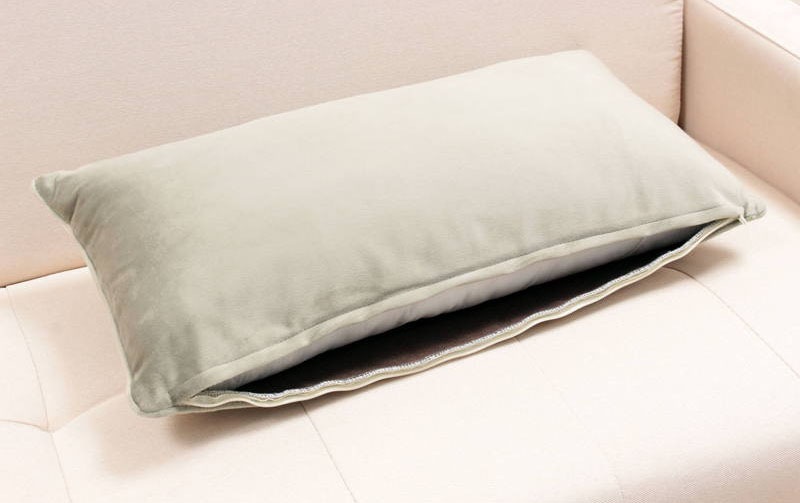 花柄プリント ピロークッション 約30×60cm [Belle Heure]