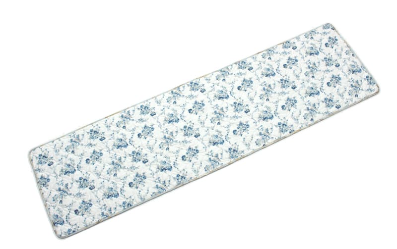 接触冷感素材キルト ロングマット 約50×180cm [Floral Fresh]